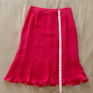 Talbots Hot Pink Flair Skirt